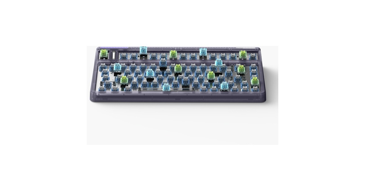 IqunixOG80 Lavandin Wireless Mechanical Keyboard, gaming toetsenbord  (Lavendel, US lay-out, Cherry MX Brown, 80% (TKL), Hot-swappable, PBT, 2.4GHz | Bluetooth 5.1 | USB-C)