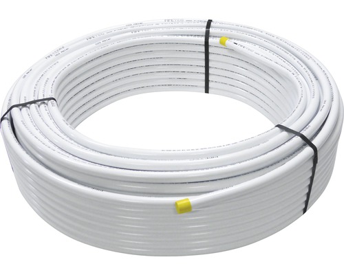 Aluminium composiet buis 16x2.0 wit 200 m rol