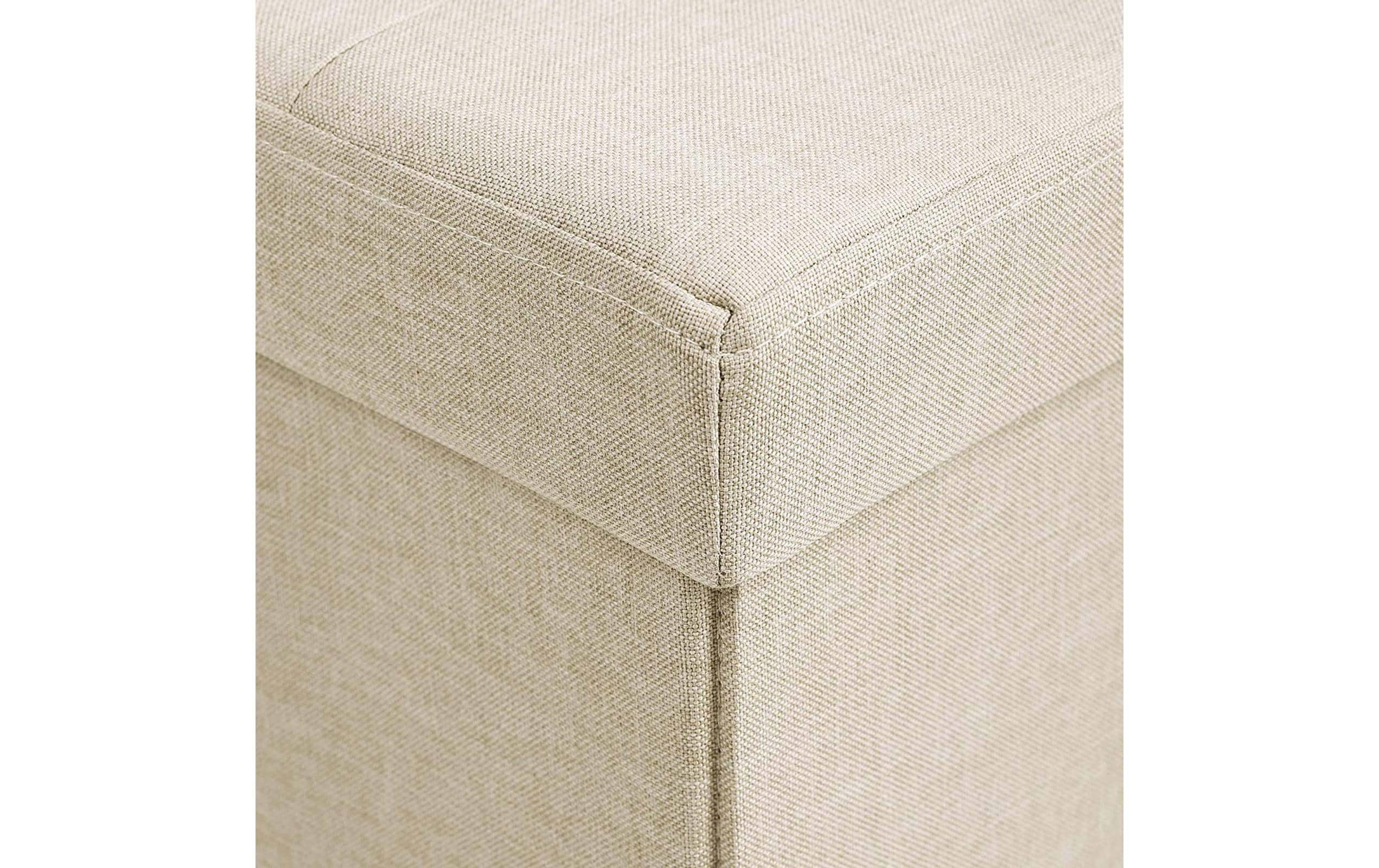 Sitztruhe Ottomane mit Stauraum 110 x 38 cm, BeigeSitzbank