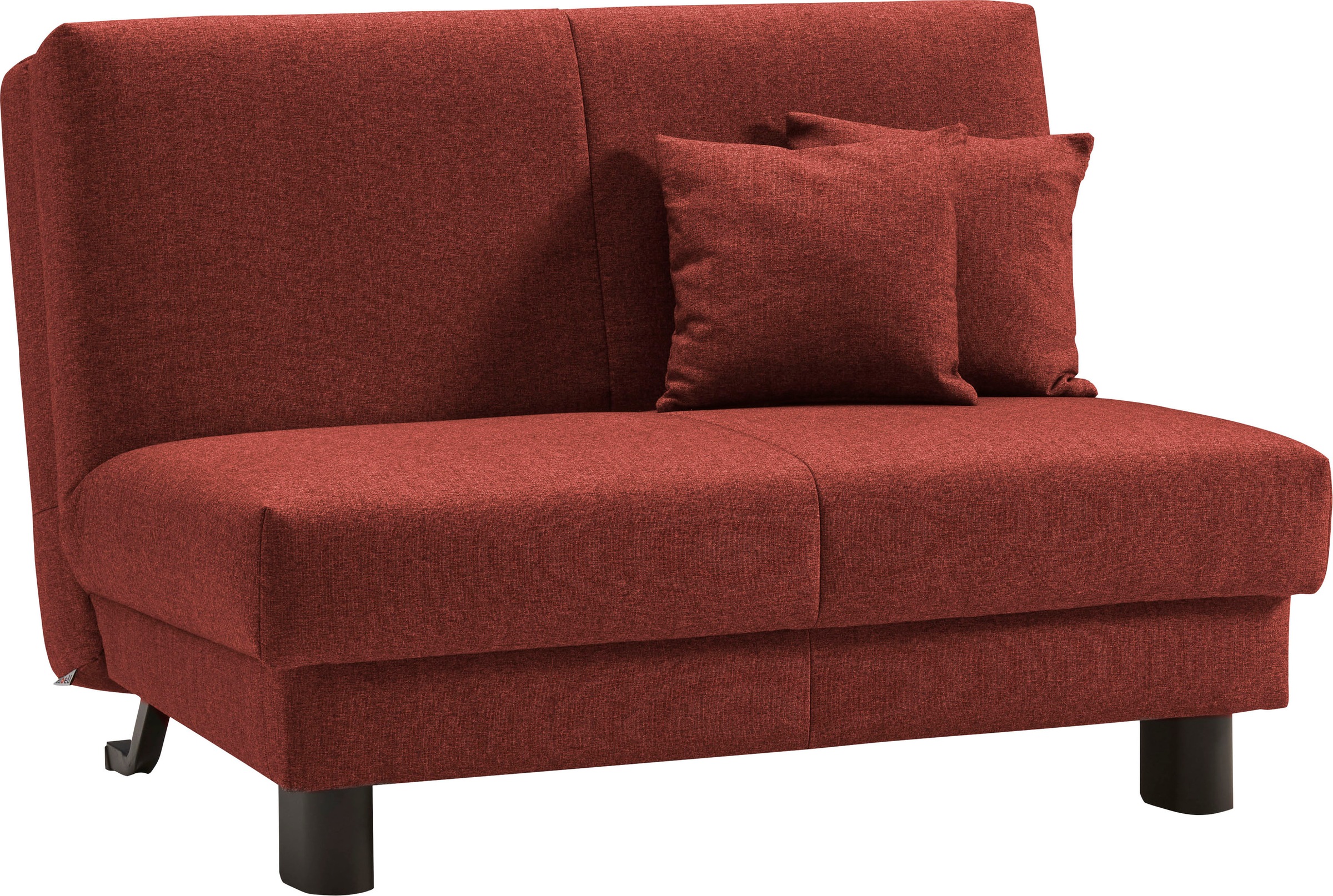 ell + ell Schlafsofa »Enny« Liegefläche Breite 120 oder 140 cm, Liegehöhe 40 cm, Füsse schwarz