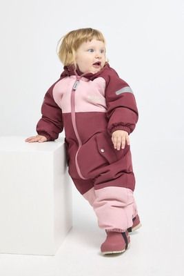 Nordbjørn Fernie Babydress, Silver Pink/Oxblood Red