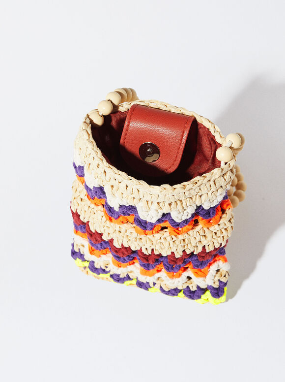 Bolsa Para Móvil Trenzado - Naranja