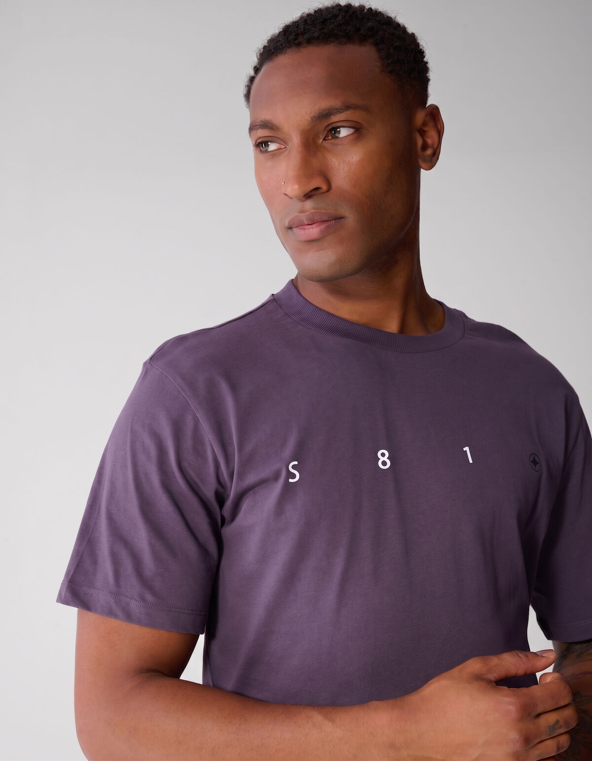Minimal Artwork T-shirt Paars