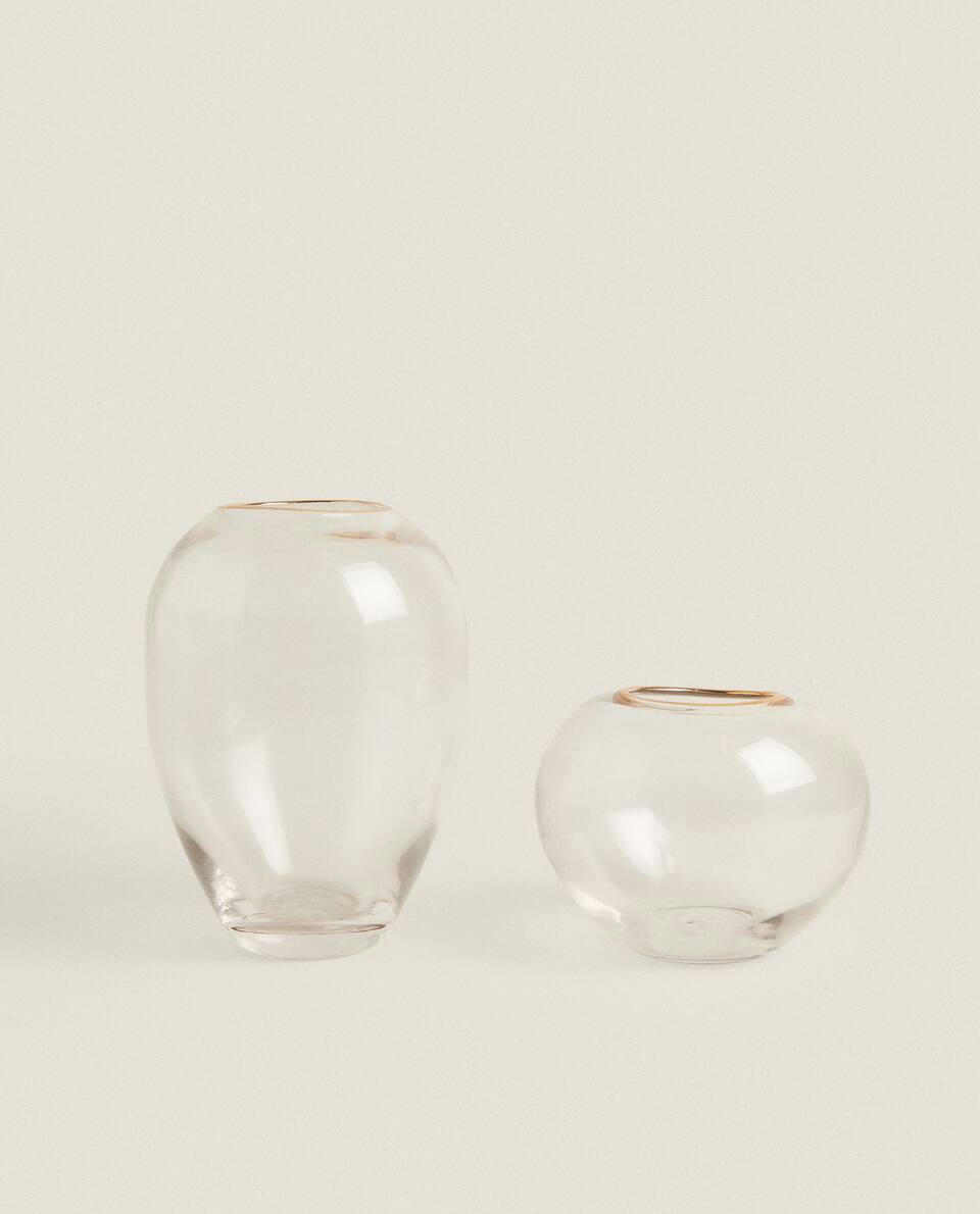 VASO DE VIDRO COM LINHA