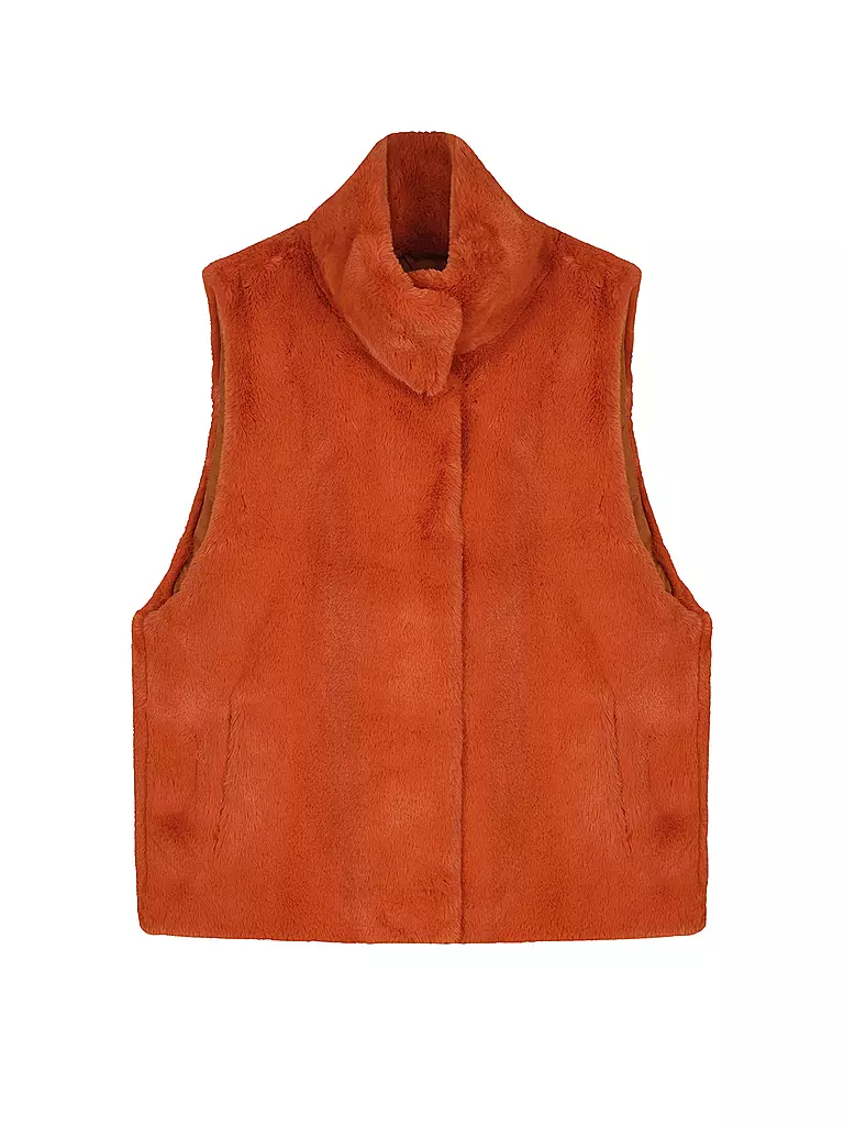 RINO&PELLE Gilet in Pelzoptik LISON orange
