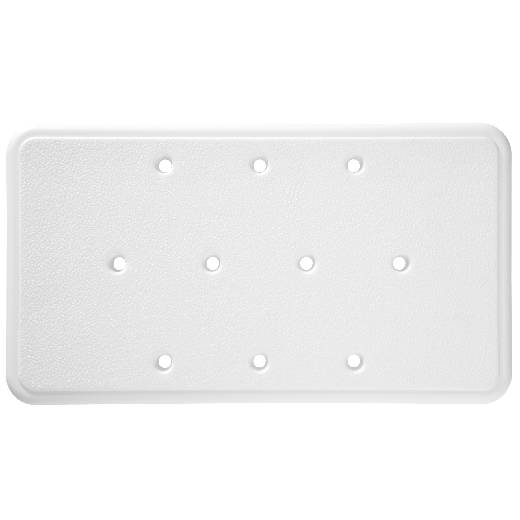 tectake® Badewannen-Einstiegshilfe, aus Aluminium und Kunststoff, strukturierte Oberfläche mit Abflusslöchern, 41 x 26 x 21 – 26,5 cm