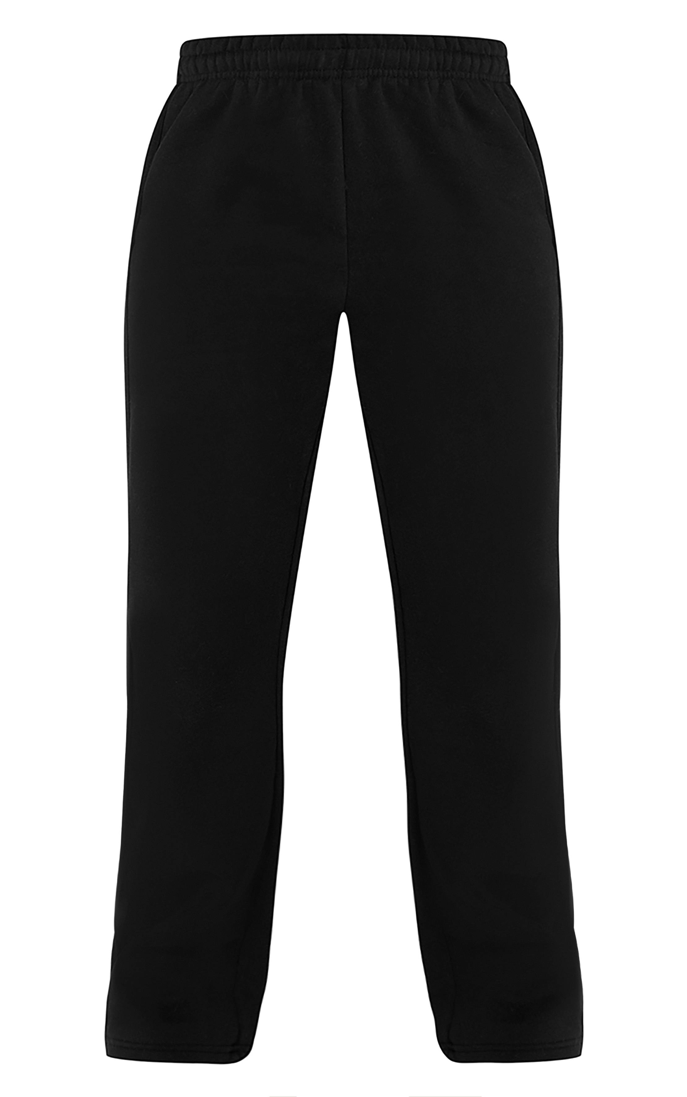Noir Pantalon De Jogging Large À Bandes Contrastées