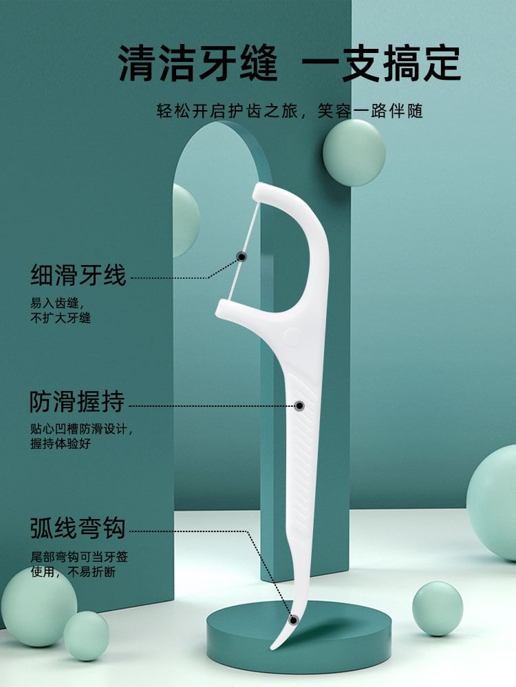 Home Simply - Wegwerpbare tandzijde met plastic steel