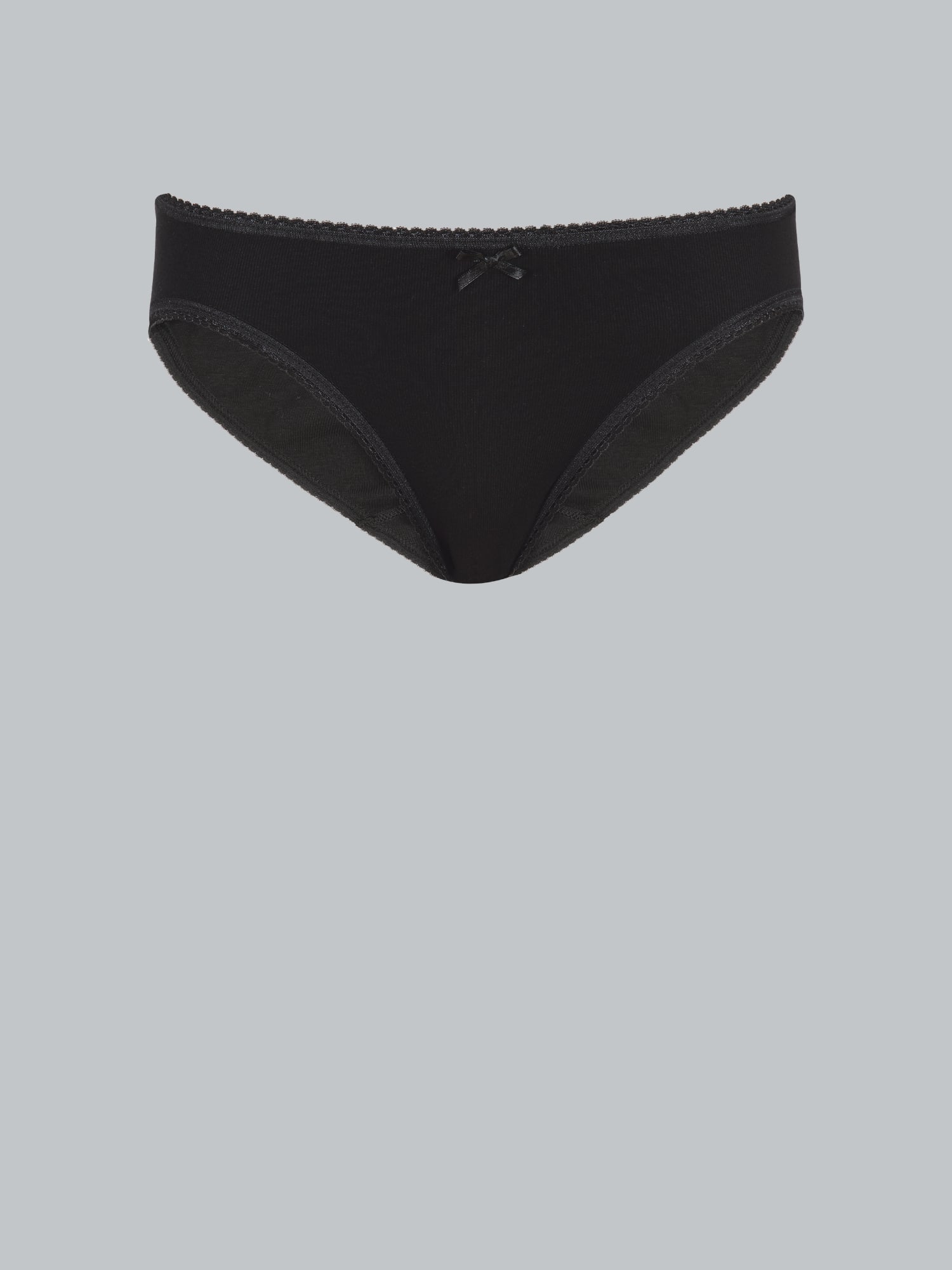Hüftslip mit Spitze im Doppelpack Schwarz