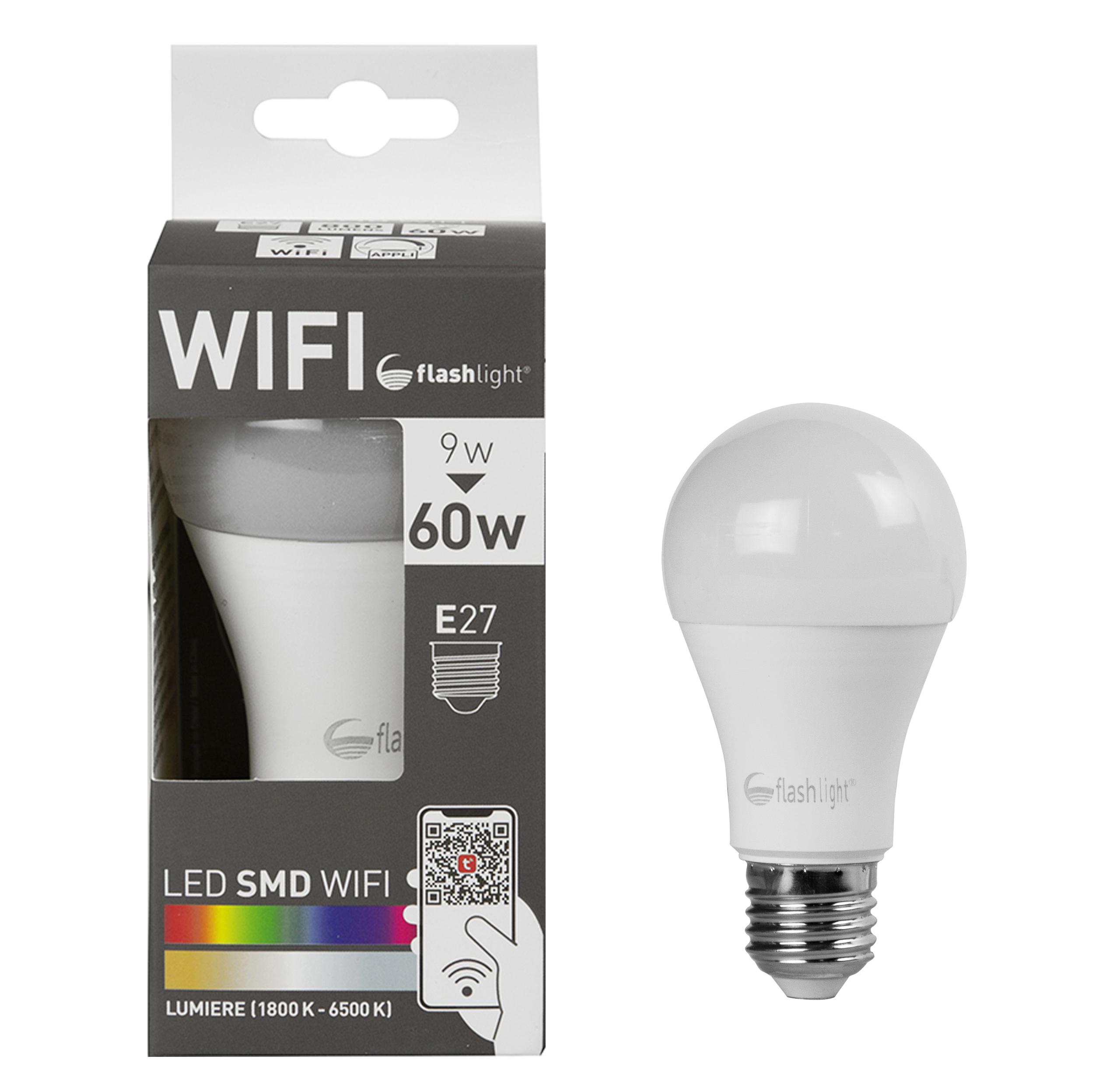AMPOULE LED SMART WIFI A60 E27 9W