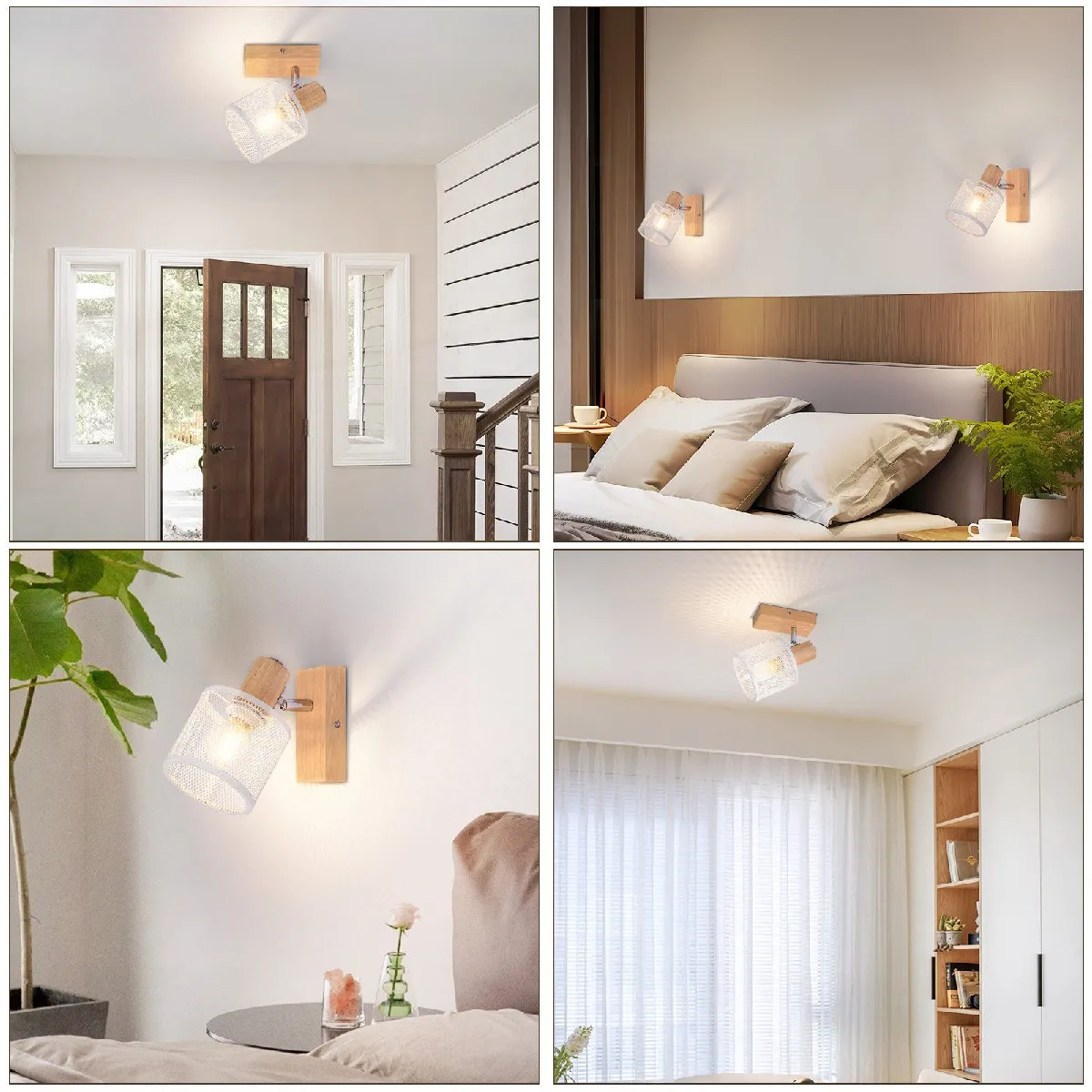 ZMH Chandelier 1 Flamme Tournant 350°