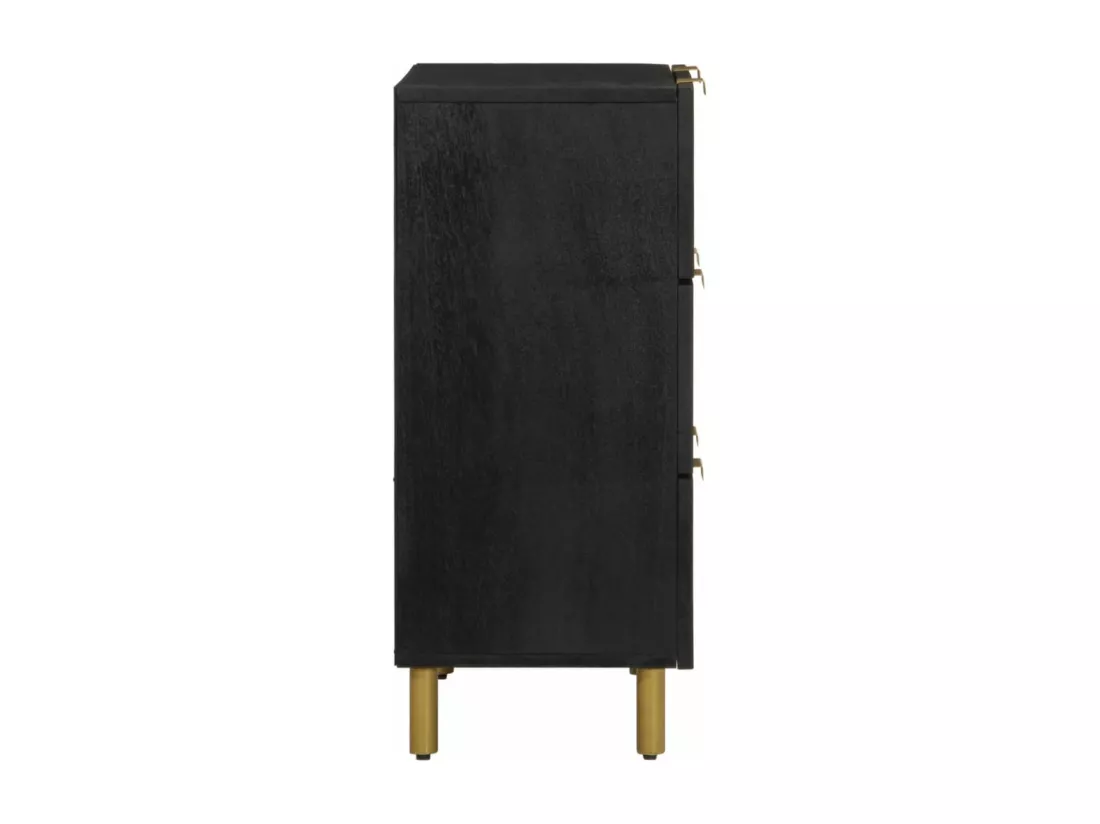 Buffets 2 pcs noir 60x33x75 cm bois d'ingénierie