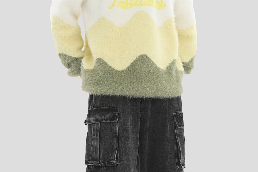 INStudio - High Waist Washed Wide Leg Cargo Jeans