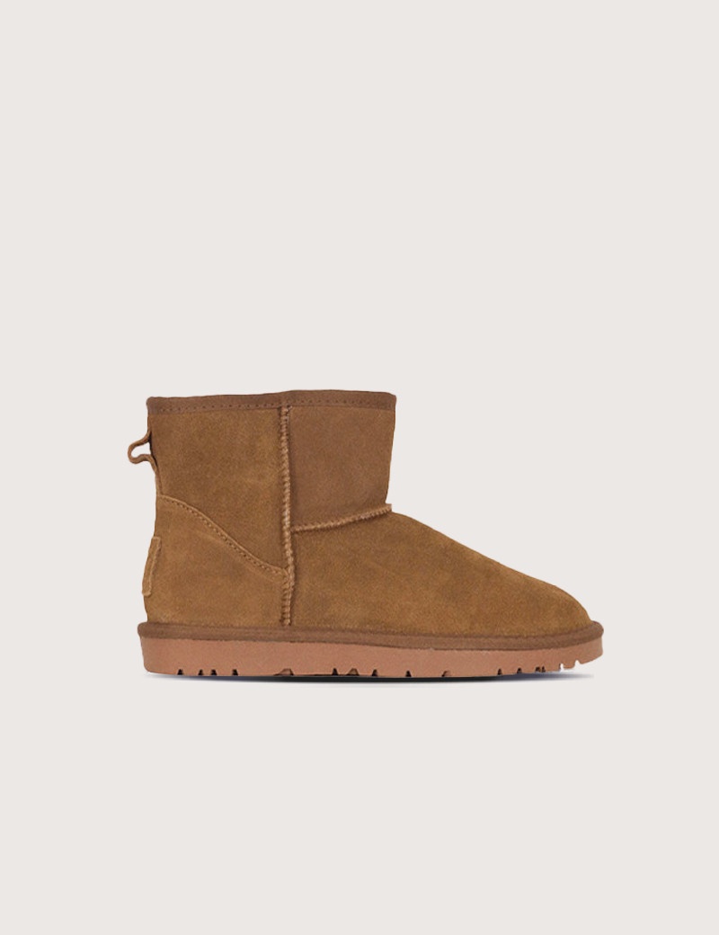 KELARA BOTTINES ENFANT EFFET DAIM CAMEL