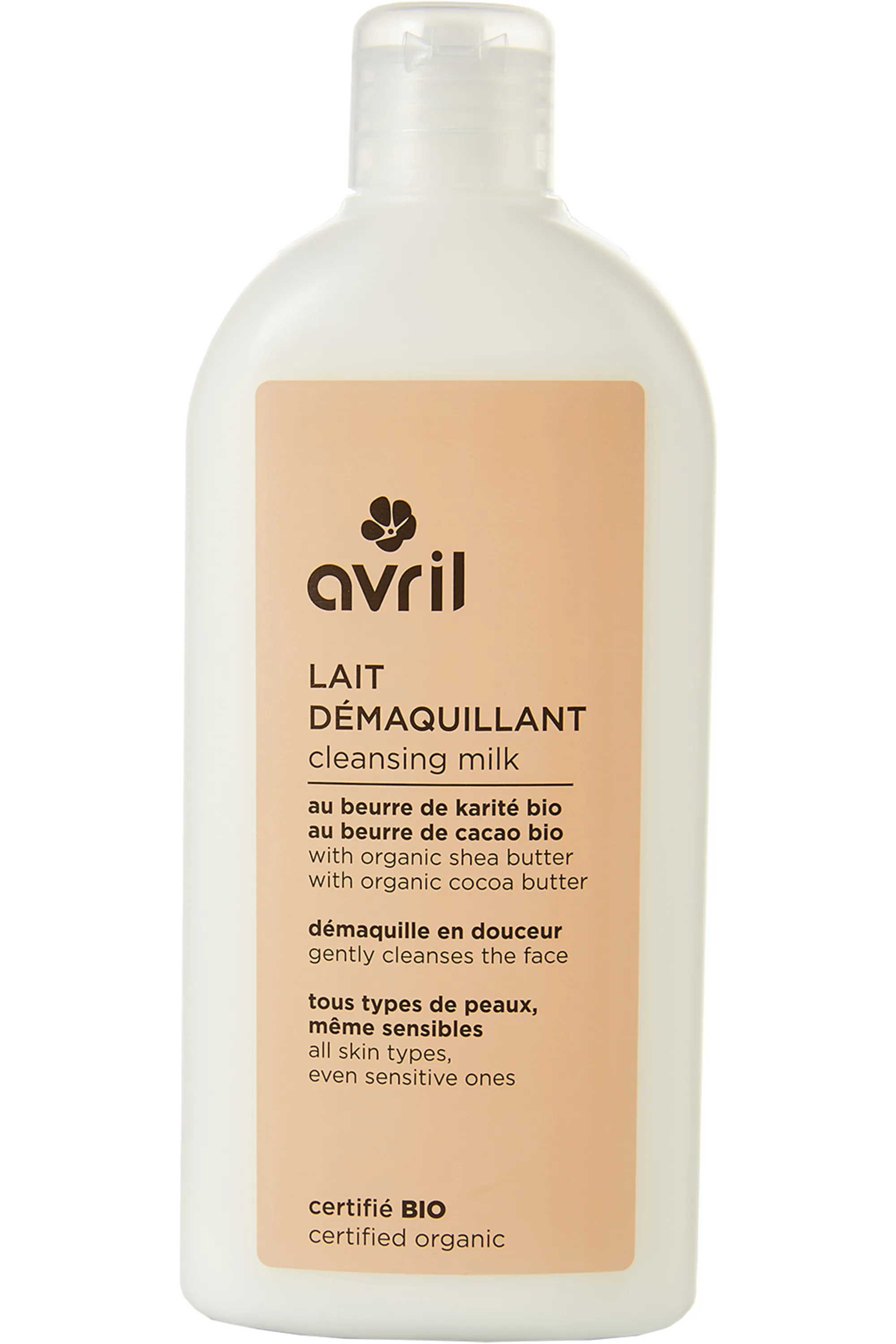 Avril Lait démaquillant bio-250 ml