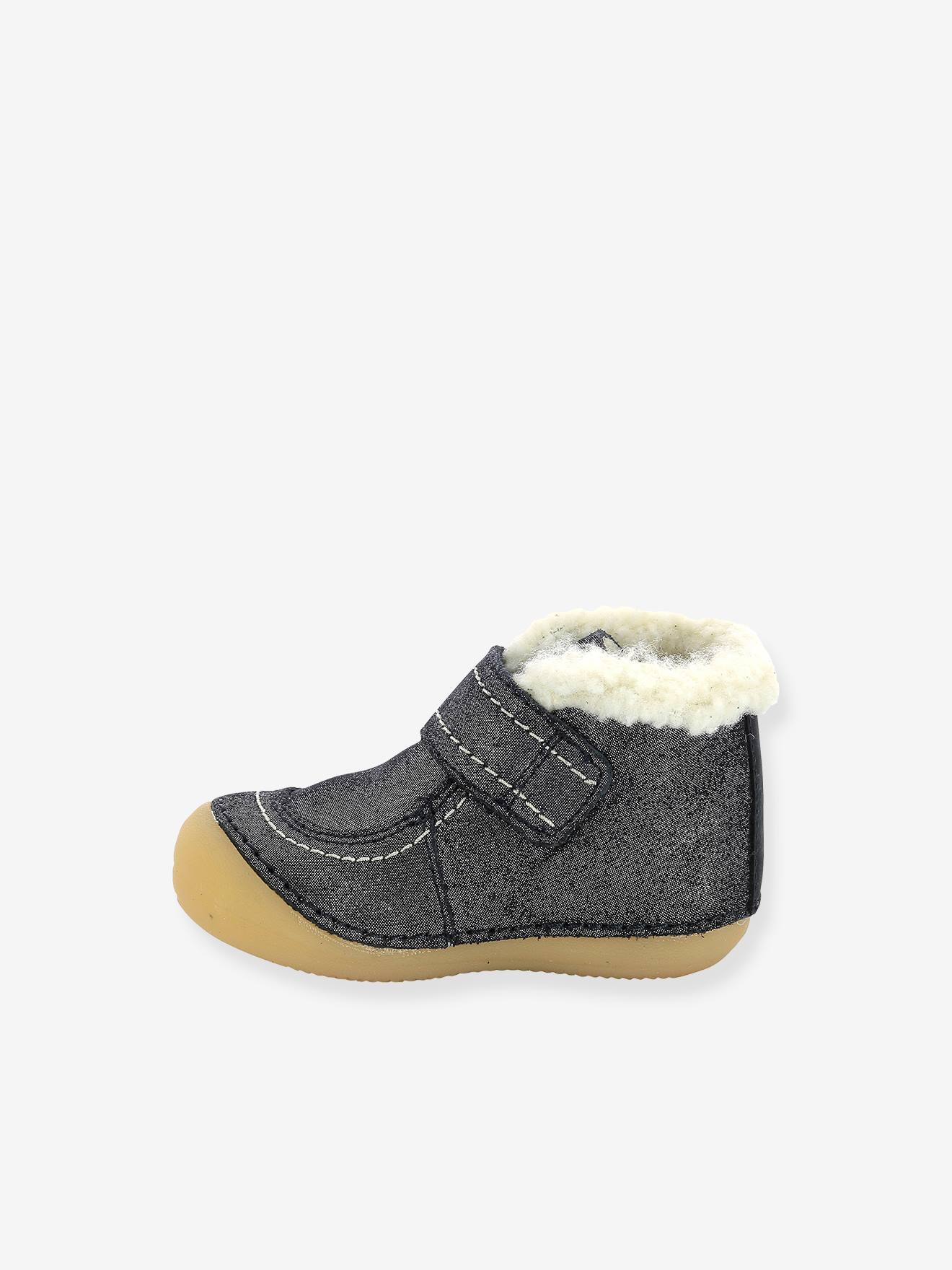 Sapatinhos de couro para bebês Somoons KICKERS® First Steps, cor caramelo