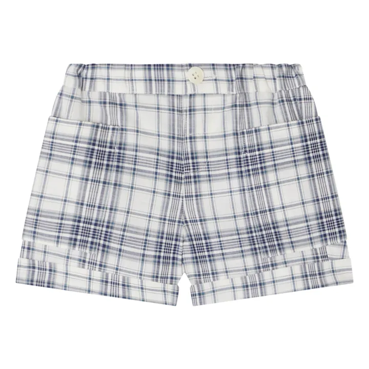 Bonpoint Short Nateo Carreaux | Bleu nuit