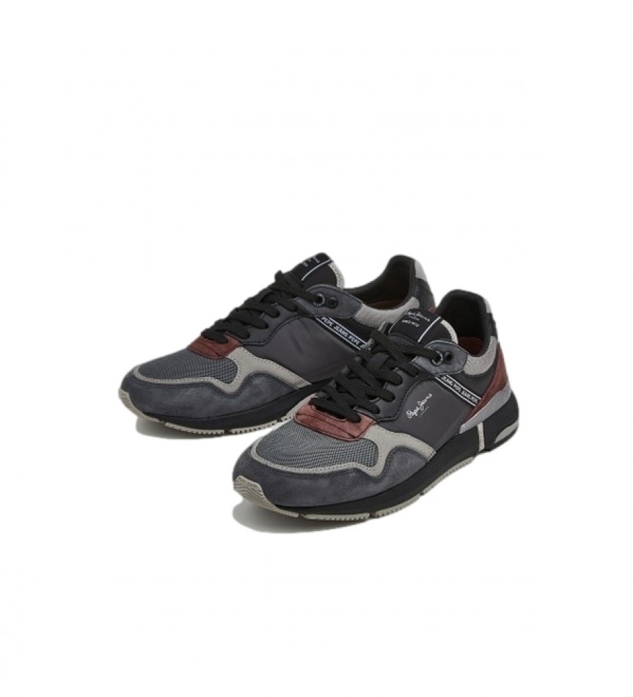 Tênis Pepe Jeans London Pro Urban 22 em couro cinza
