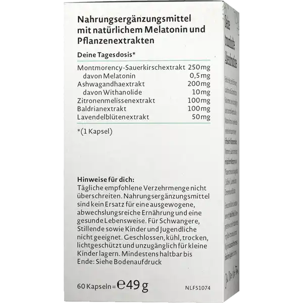 Melatonin Komplex Kapseln