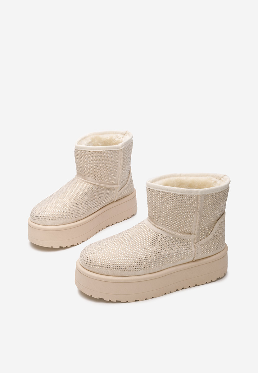 Bottes de neige femme beige Feyna
