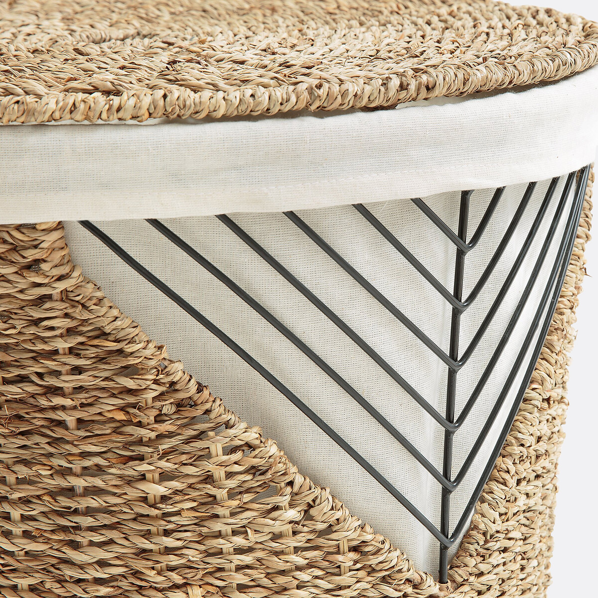 LA REDOUTE INTERIEURS<br>Cesto de linho, Tressie