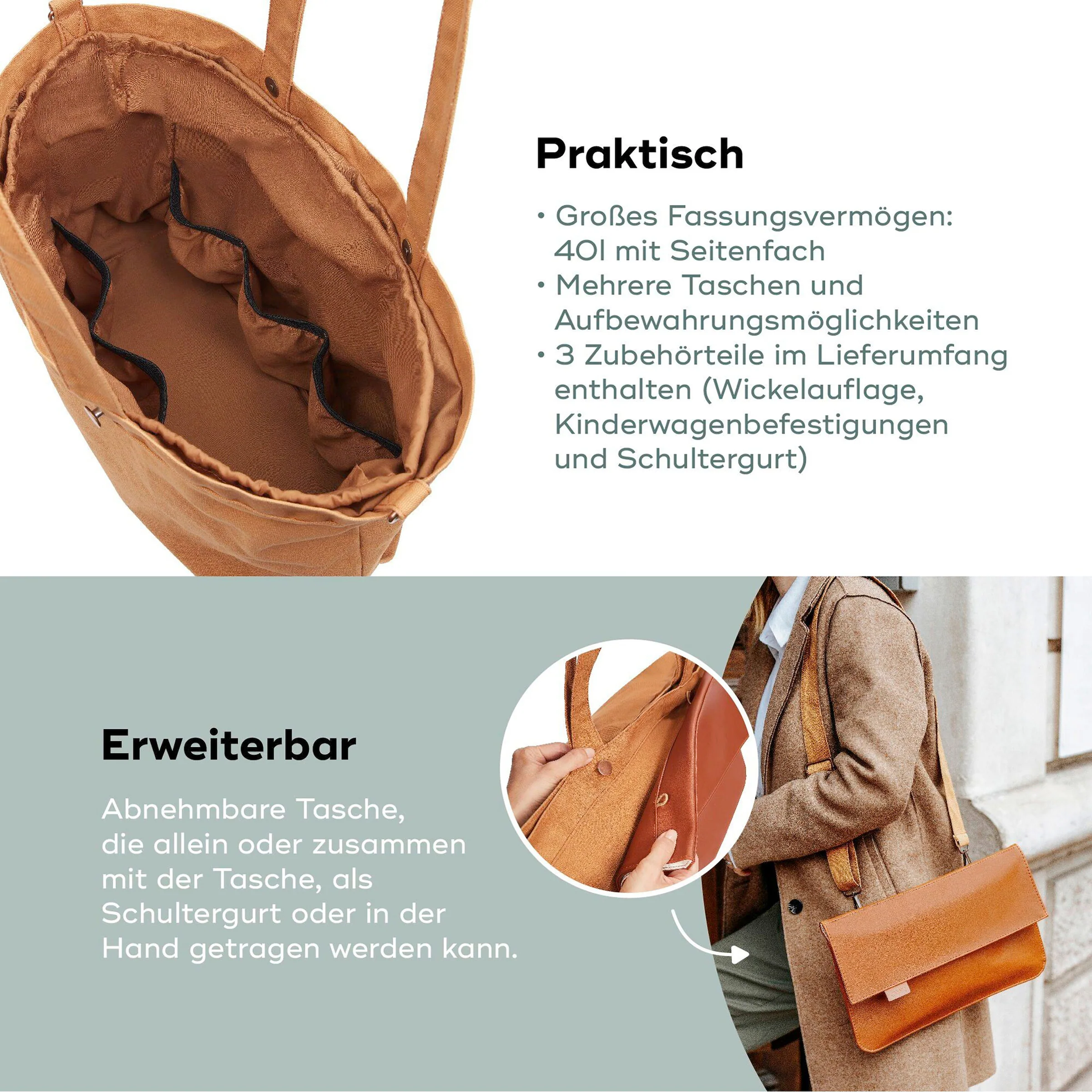 Babymoov Wickeltasche Tote Bag fancy