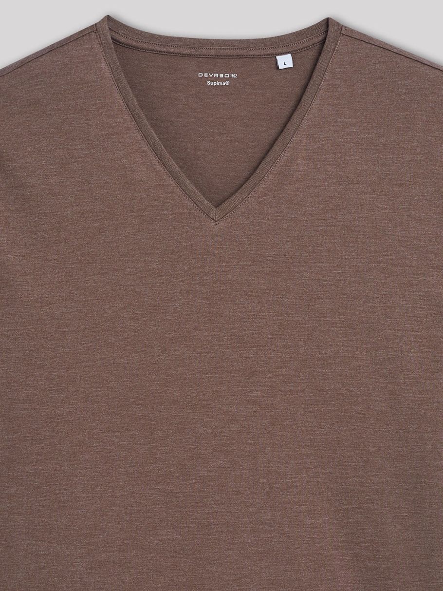 Tee-shirt col v uni