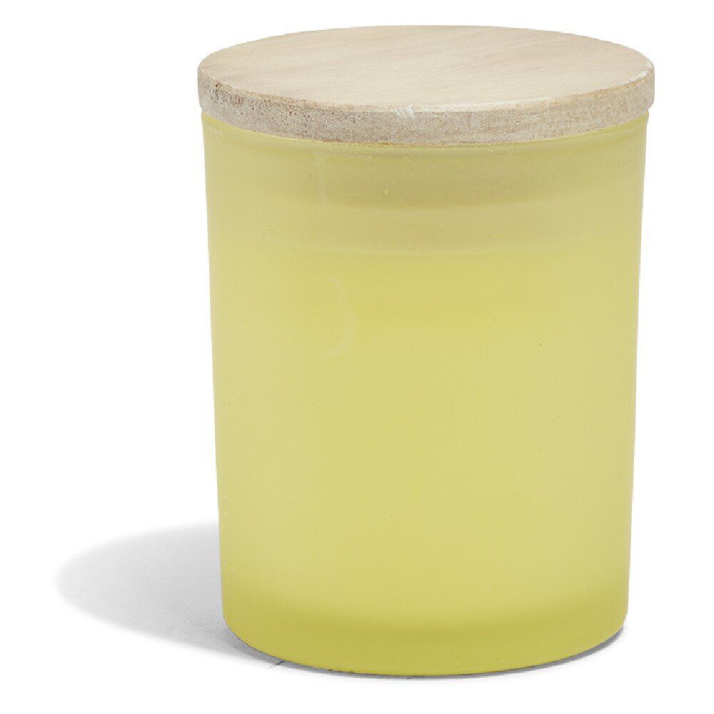 Bougie citronnelle verre et bois