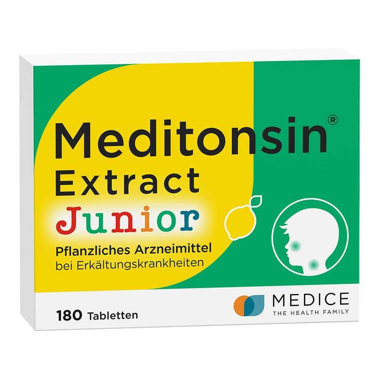 Meditonsin Extract Junior pflanzl.Erkältungstabletten , 180 St