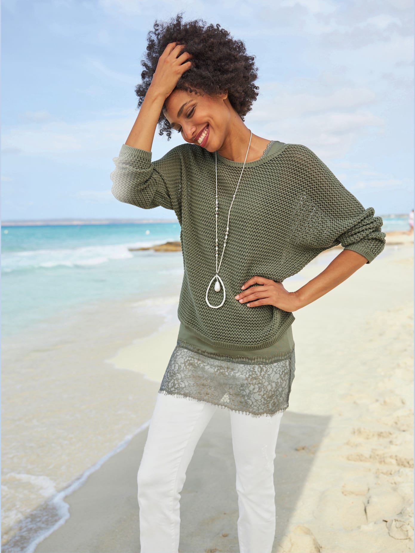 Pull pur coton