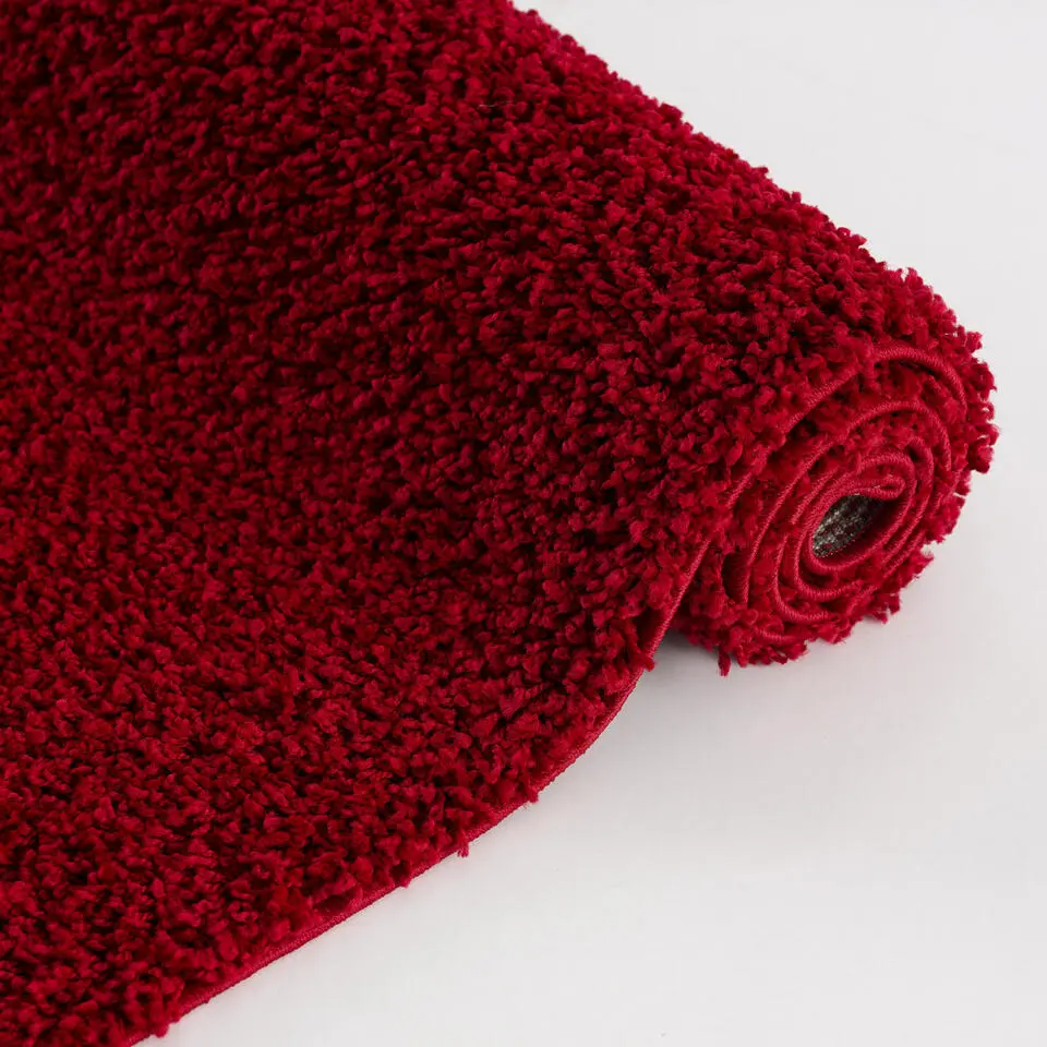 Loca Shaggy Vloerkleed Rood Hoogpolig - 140x200 CM