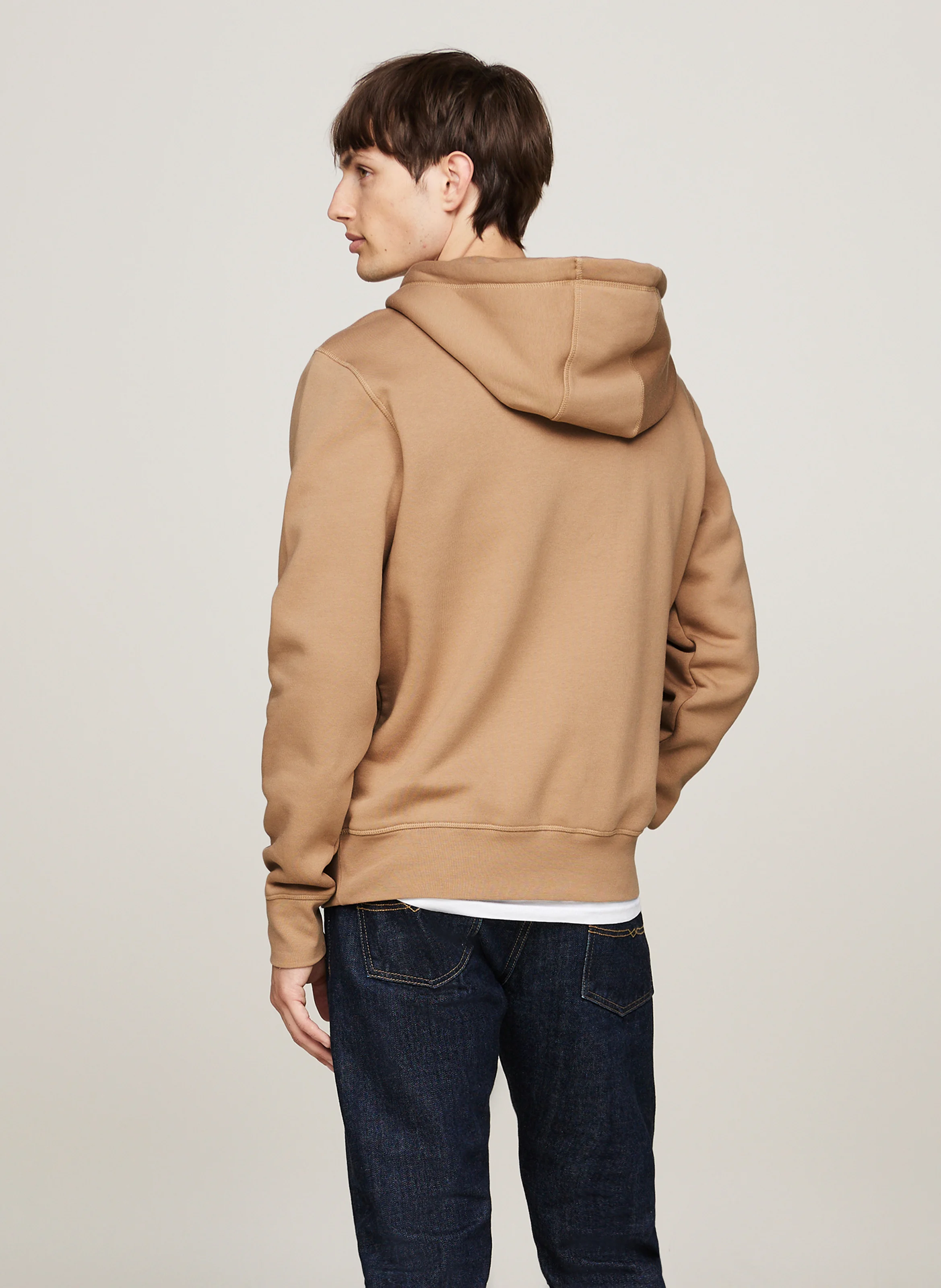 Sweat à capuche regular-fit en coton mélangé | Kaki