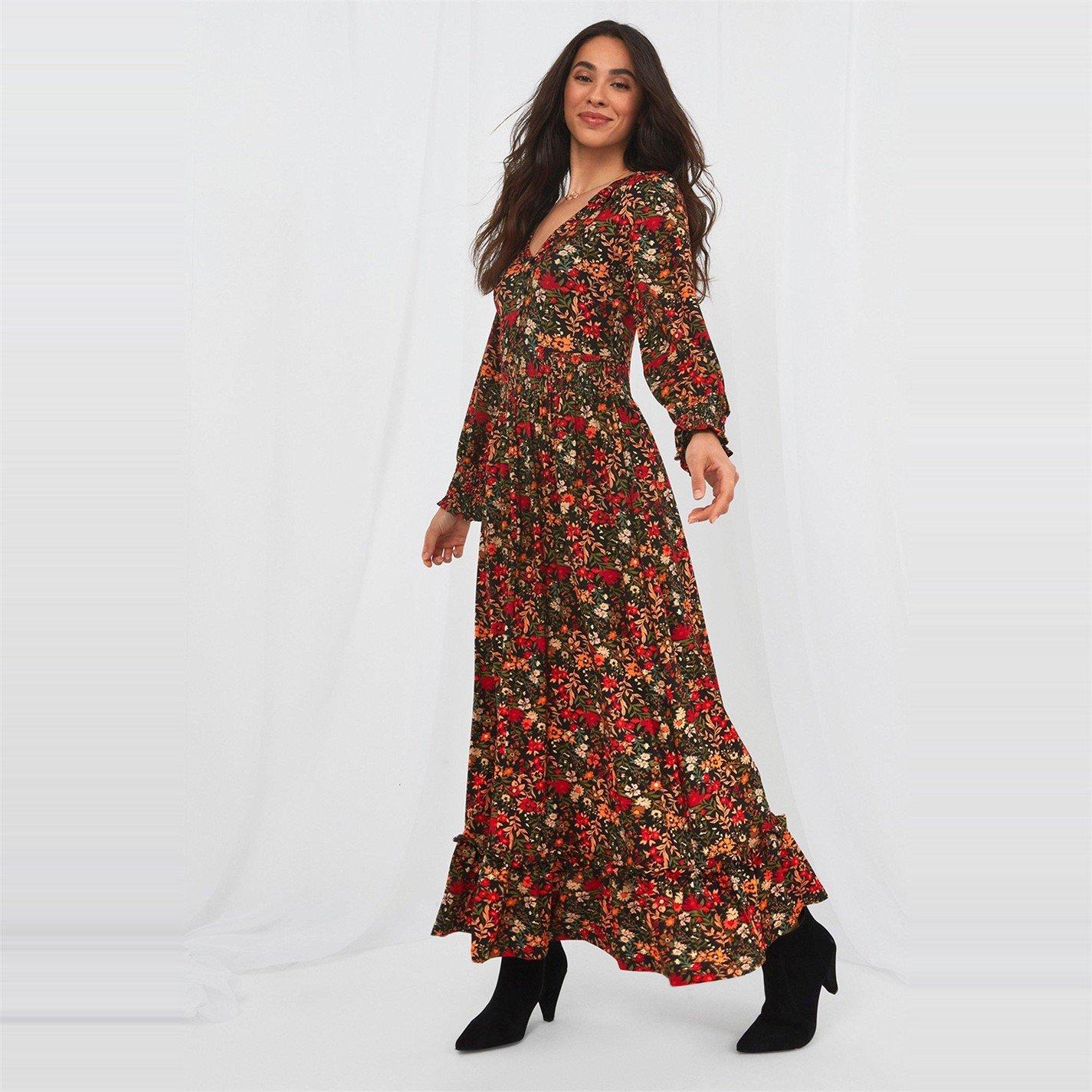 Joe Browns Ladies Floral V Neck Maxi Dress