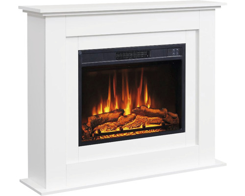 Elektrische haard Balderia Finn 100x82 cm wit 2000 watt met afstandsbediening