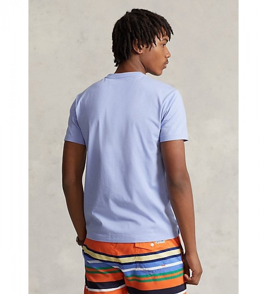 Ralph Lauren Camiseta de punto Custom Slim Fit azul