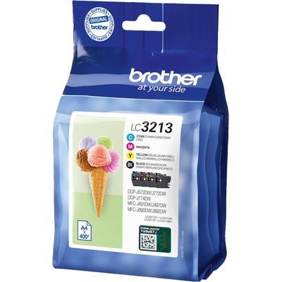 Brother LC3213 - Pack de 4 - noir, cyan, magenta, jaune - cartouche d'encre originale