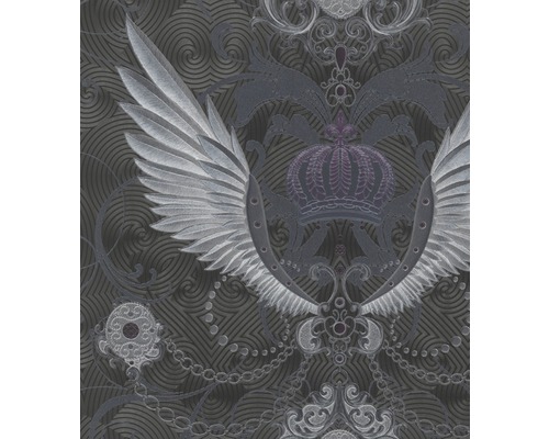 Vliesbehang 54454 Glööckler Imperial Ornament zwart zilver