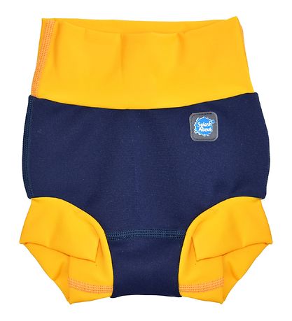 Splash About Schwimmwindel - Happy Nappy Neu - UV50+ - Navy/Gelb