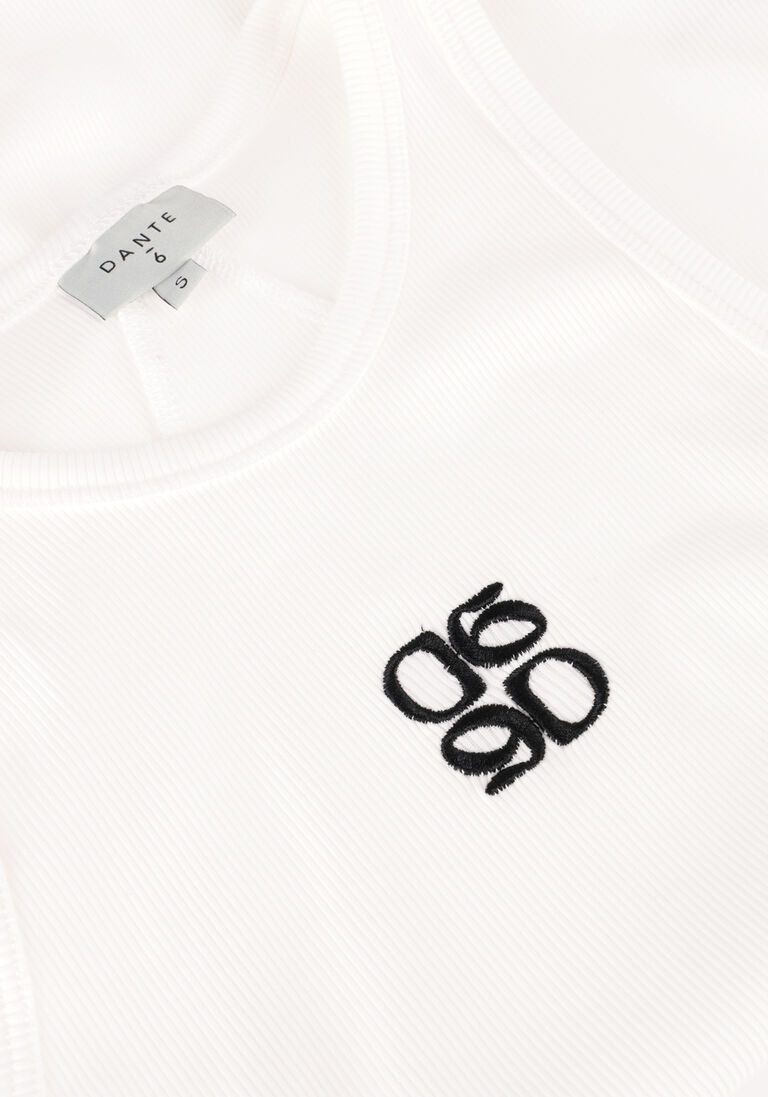 witte dante6 top monogram logo tank top