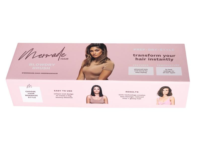 Mermade Warmluftbürste Blow Dry Brush Pink Warmluftstyler