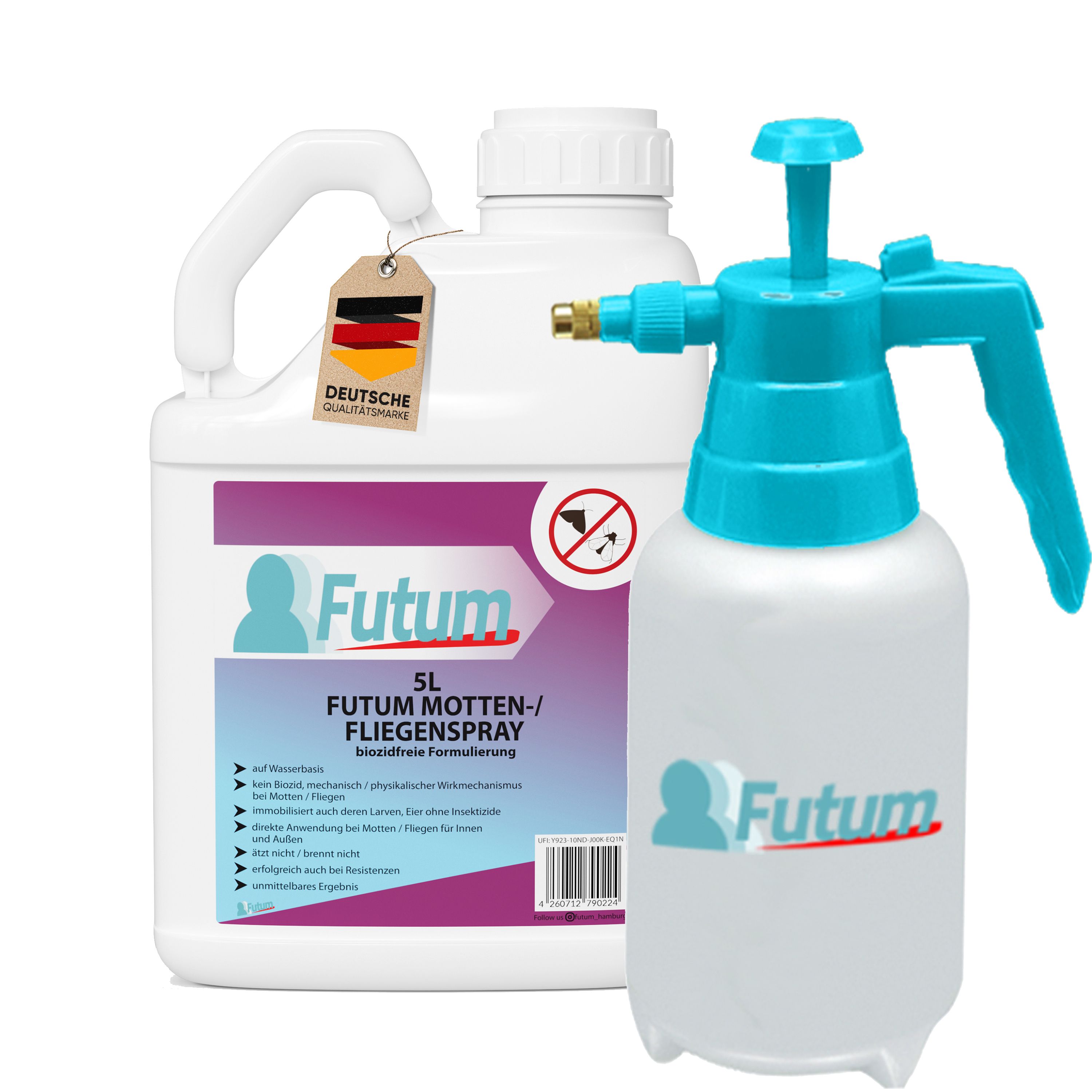 FUTUM 5L Motten- / Fliegenspray + TRIGGER