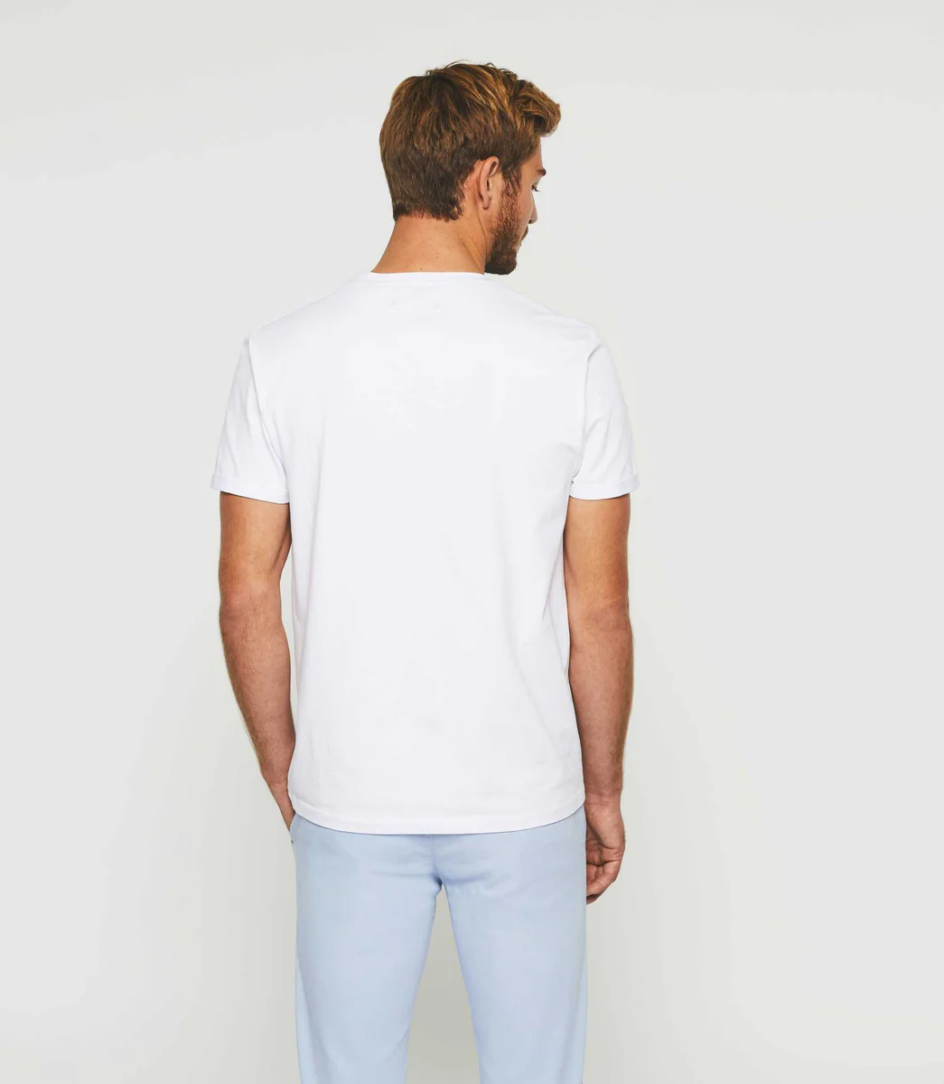 T-shirt col rond blanc 