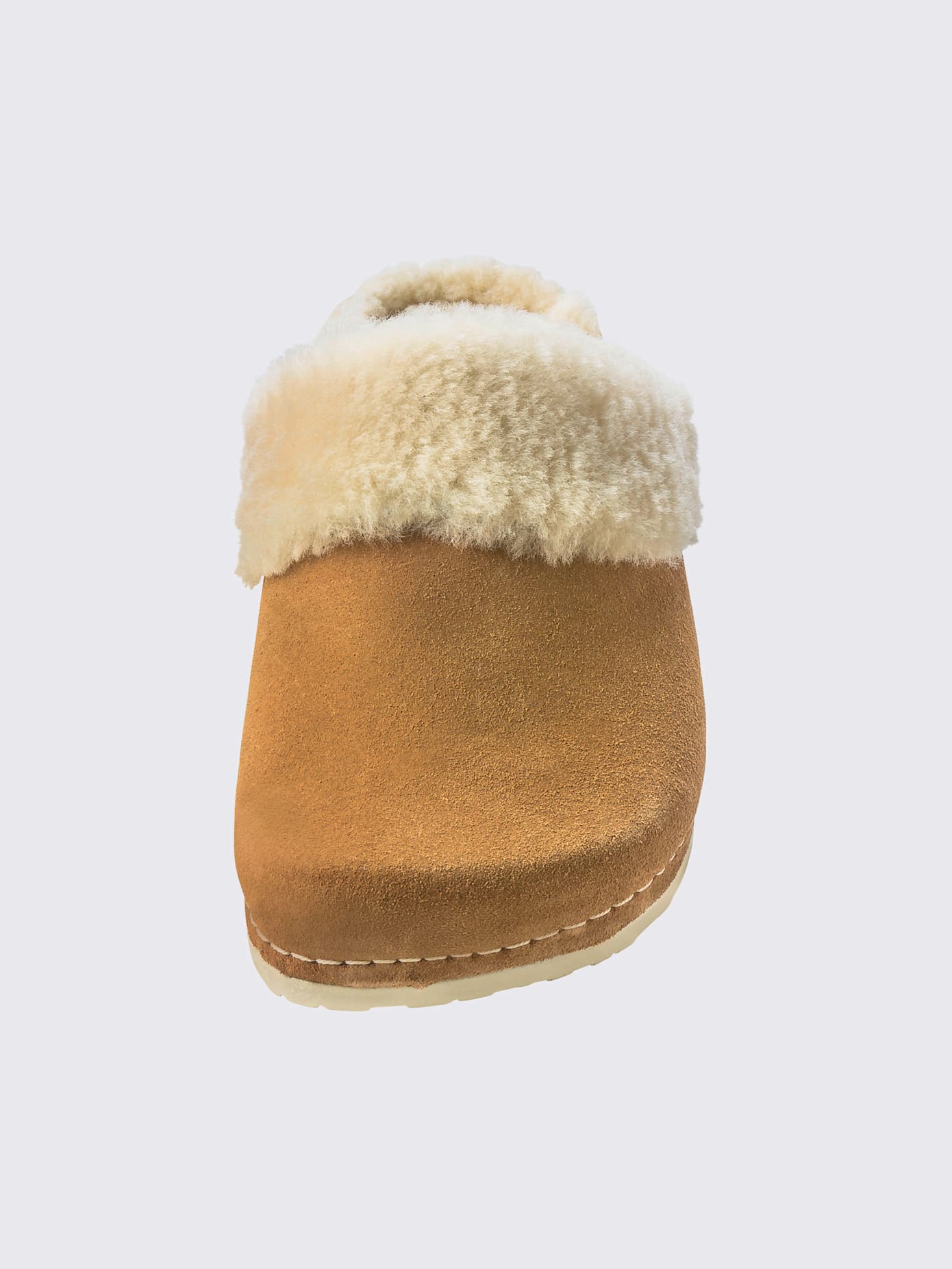 Chaussons cuir velours de vache.