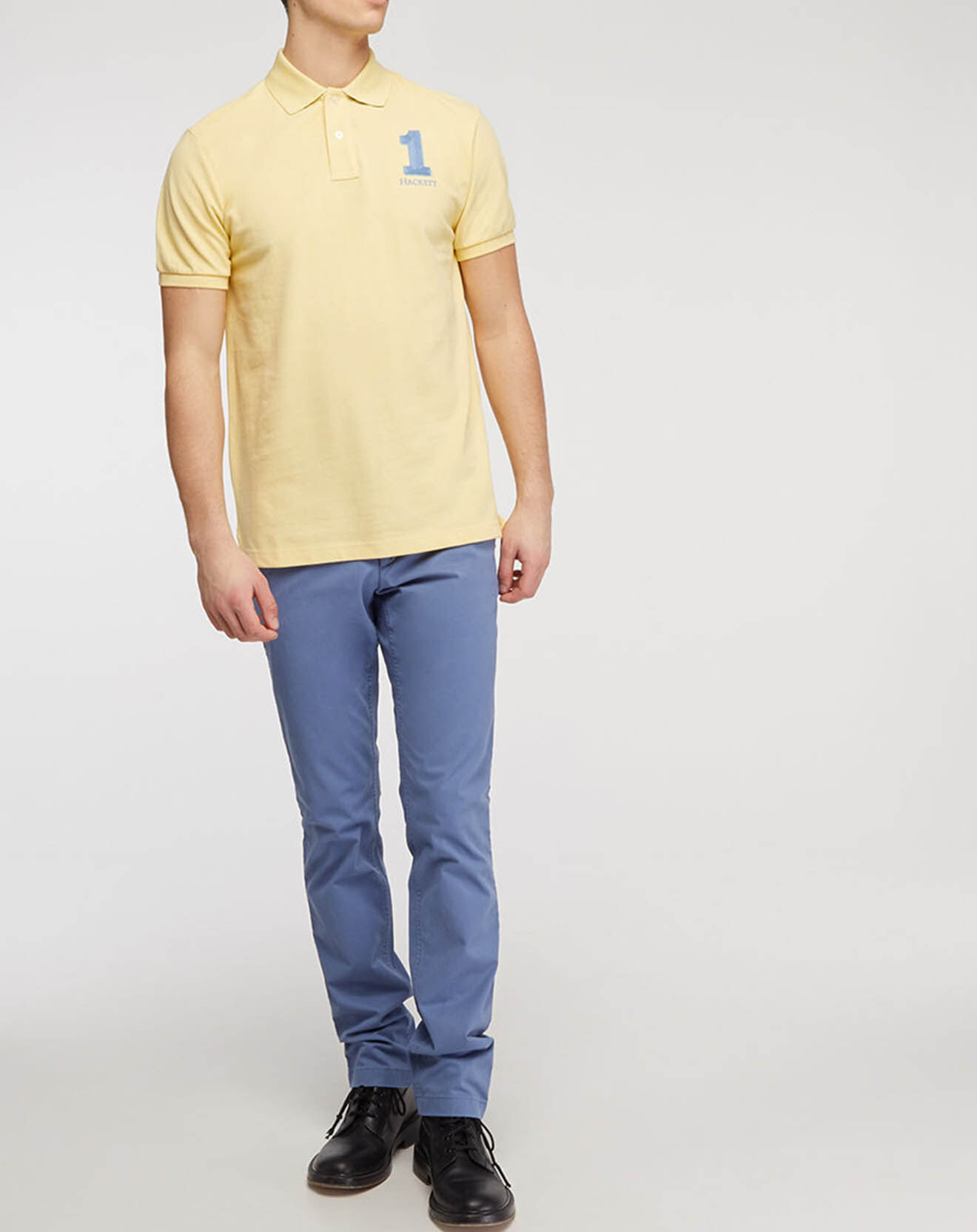 Hackett London Polo Numéro 1 jaune clair