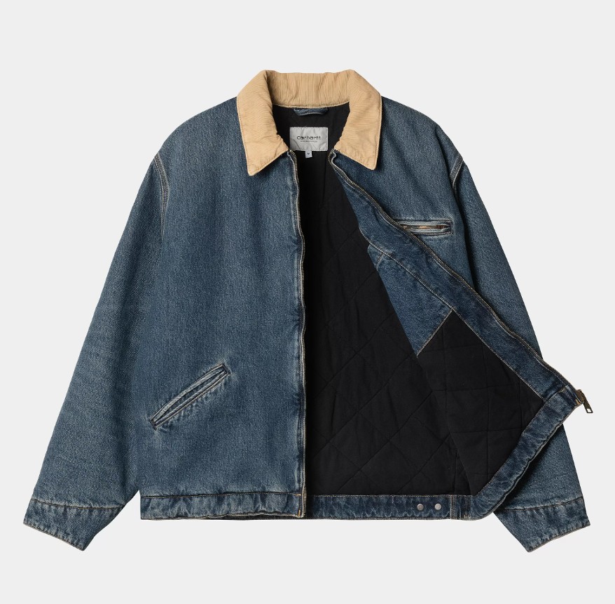 Carhartt WIP OG Detroit Jacket (Summer) Blue / Dusty H Brown