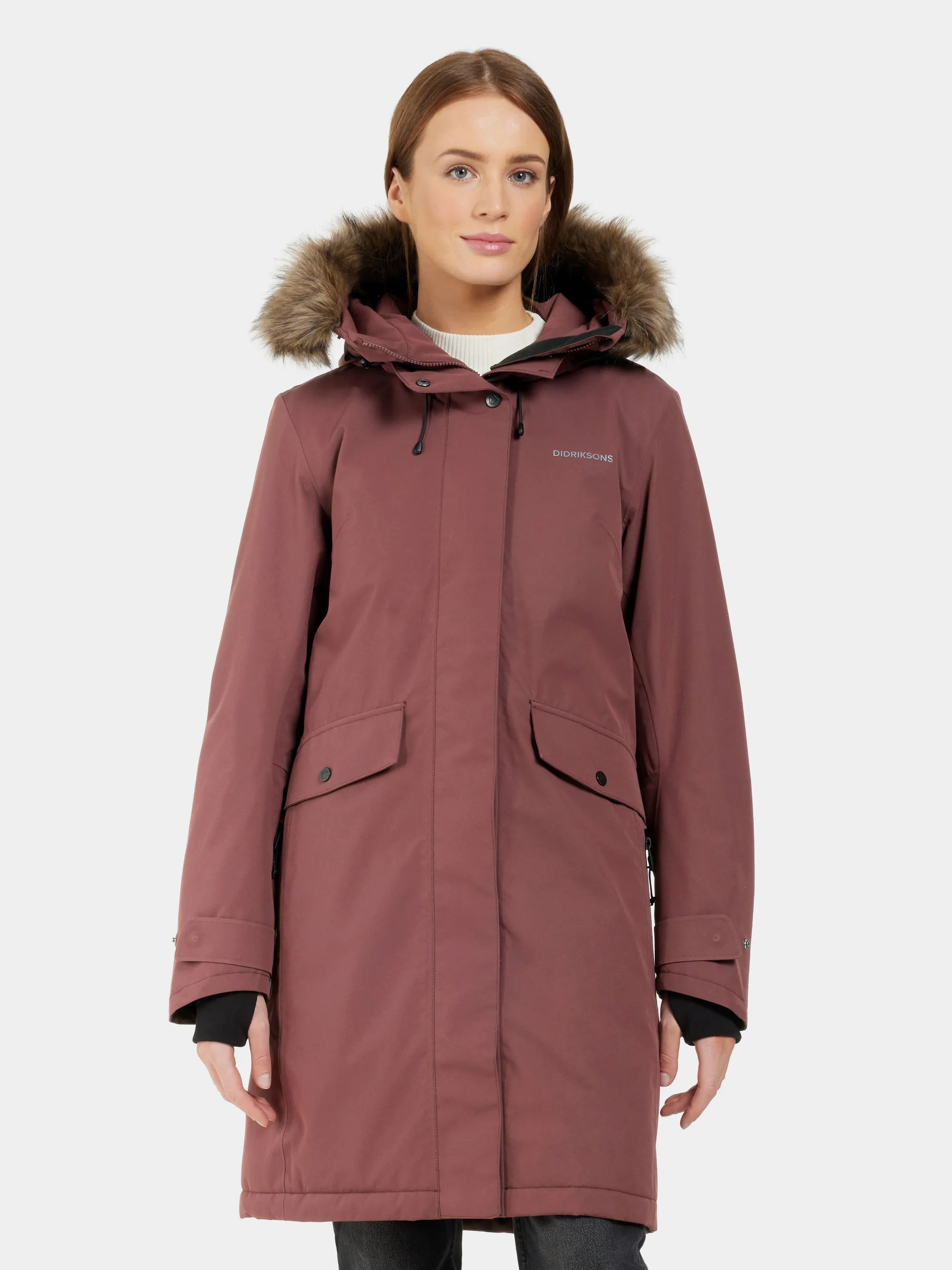 Didriksons Erika Wns Parka 3 Old Rust