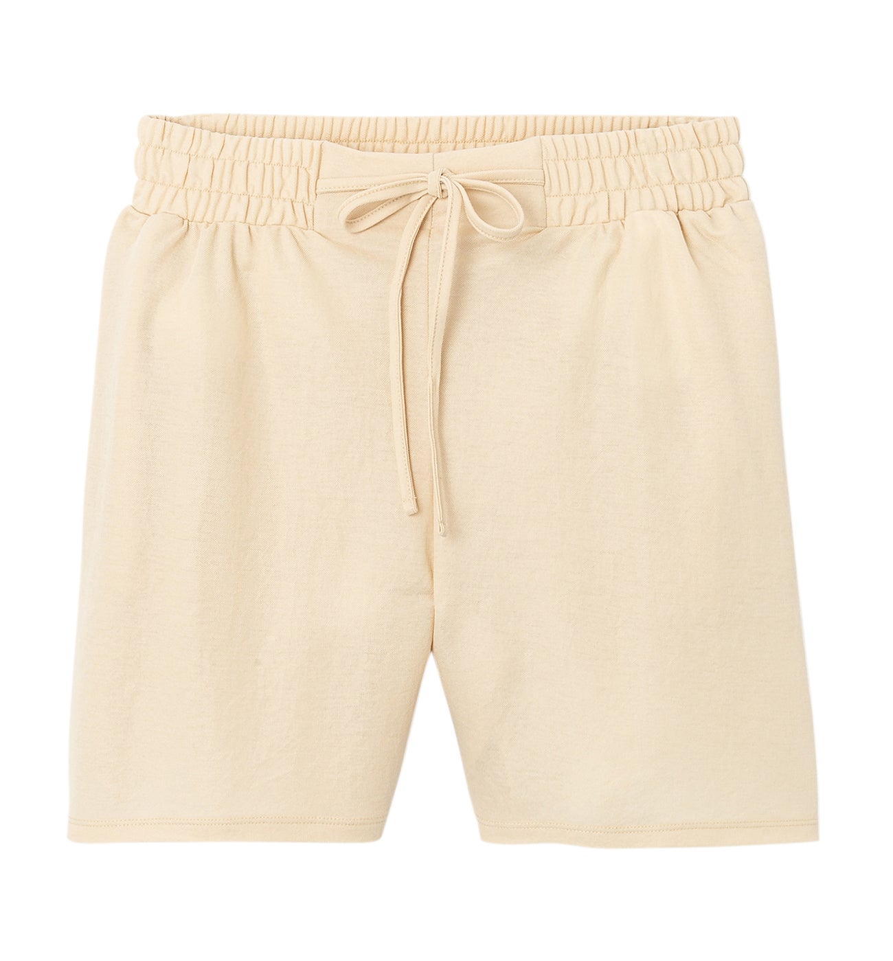 Short en jersey piqué - Ecru