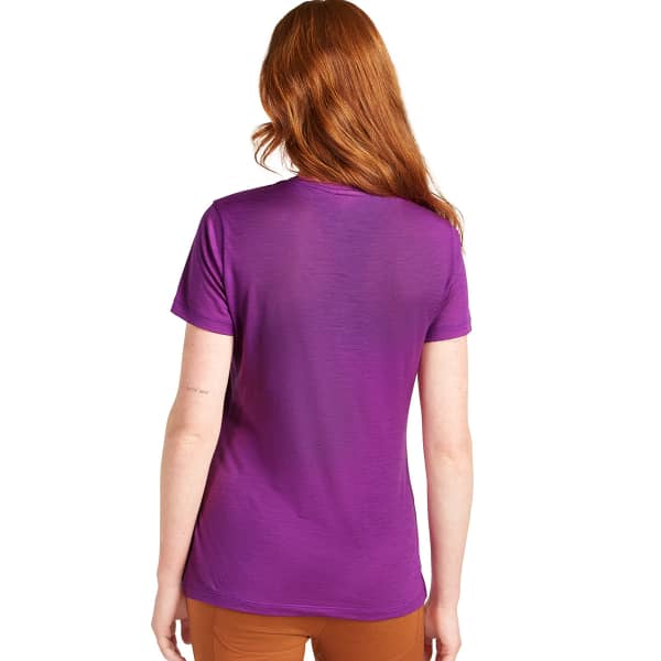 T-shirt randonnée ICEBREAKER W MERINO 150 TECH LITE SS SCOOP TEE PASSION