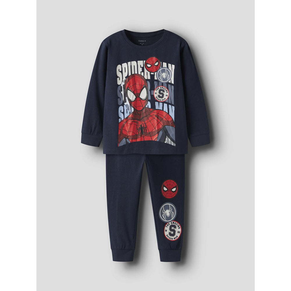 Køb Name It Navy Blazer Nmmocti Spider Ls Nightset Mar