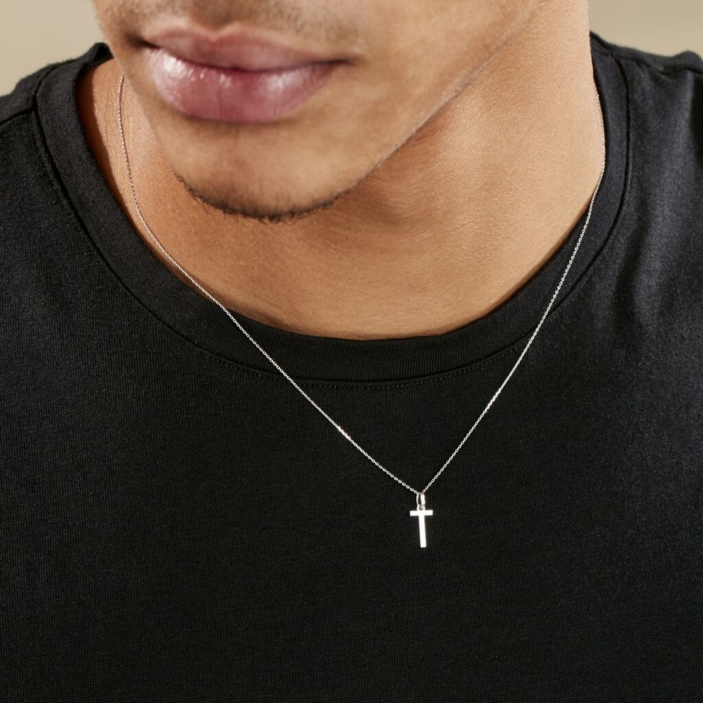 Pendentif Ionia Lettre Or Blanc